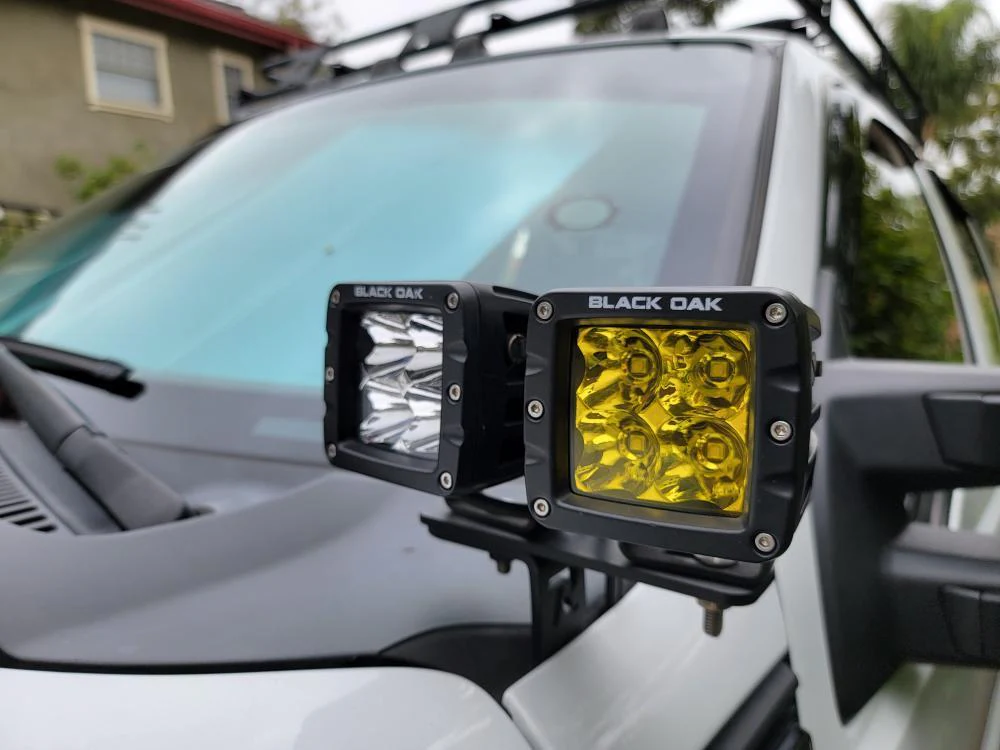 2 Inch Yellow LED Fog Light - Pro Series 3.0 - Spot or Flood (40W) - Image 4